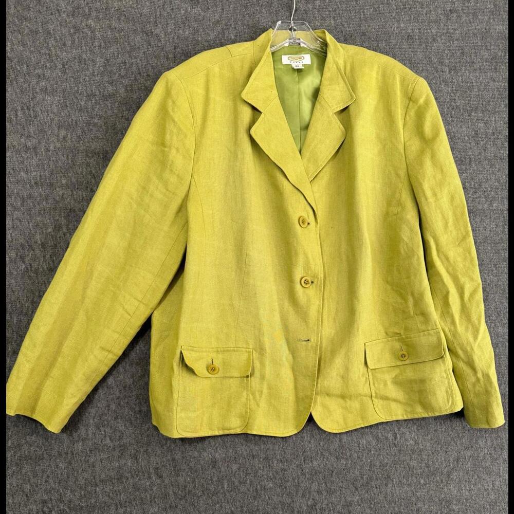 Stylish Talbots Women’s Blazer in Lime Green - Size 18W